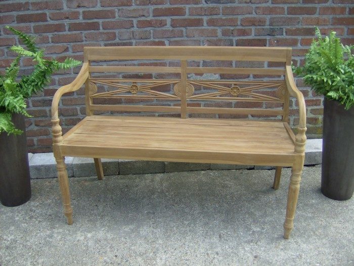 Gartenbank Picadelly 120 Cm In Premium Teak Ohne Armlehne